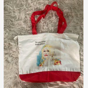 White Lotus canvas tote bag, great gift or beach bag